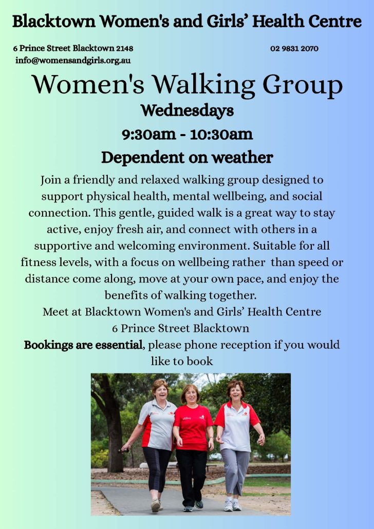 Walk with a friendly group of women